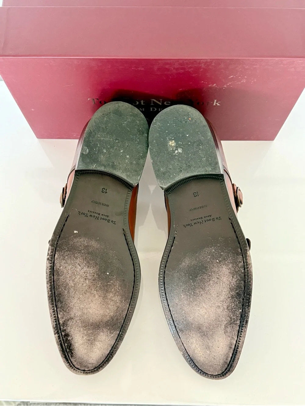 To Boot Whiskey Brown Double Monk Strap Oxfords